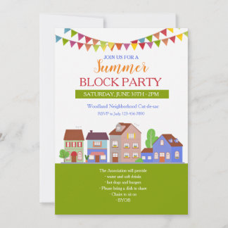 Neighborhood Party Invitation