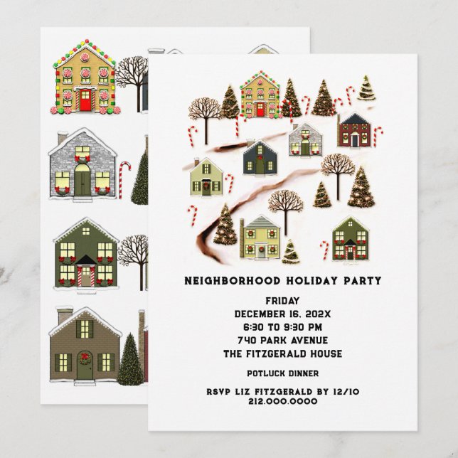 Neighborhood Party Invitation (Front/Back)