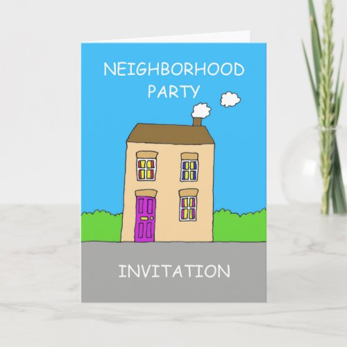 Neighborhood Party Invitation