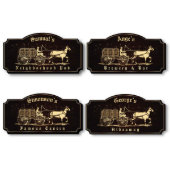 Neighborhood Pub Historic Beer Barrels Wall Sign (Group)