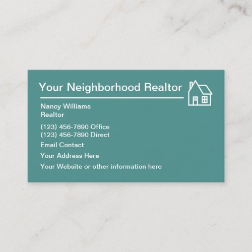 Neighborhood Realtor Theme Business Card
