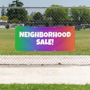 NEIGHBORHOOD SALE! Personalized Banner