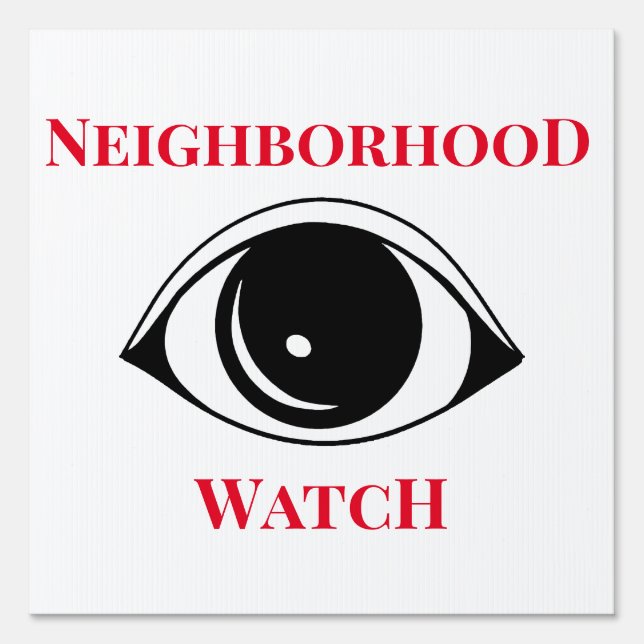 Neighborhood Watch  Sign (Front)