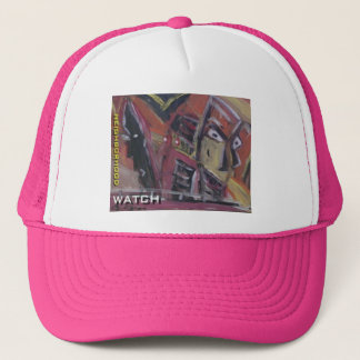neighborhood watch trucker hat