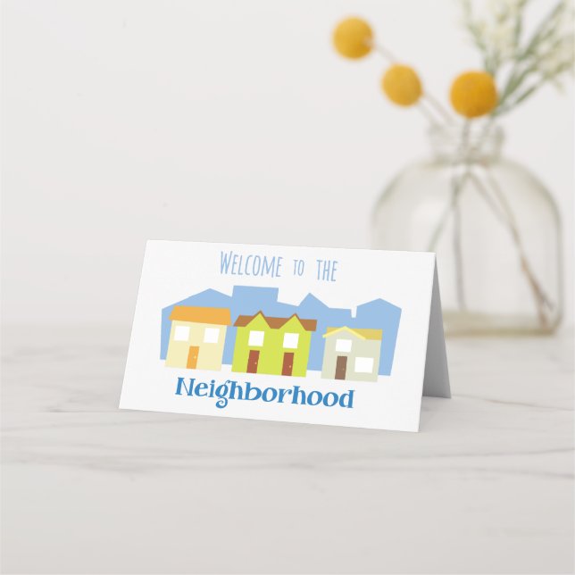 Neighborhood Welcome Place Card (Front)