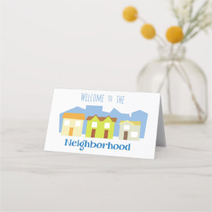 Neighborhood Welcome Place Card