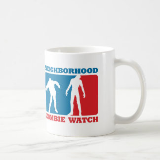 Neighborhood Zombie Watch - Red and Blue Coffee Mug