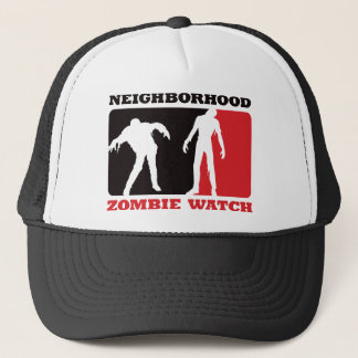 Neighborhood Zombie Watch - Red Trucker Hat