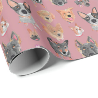 Neighborhoods Dogs Wrapping Paper