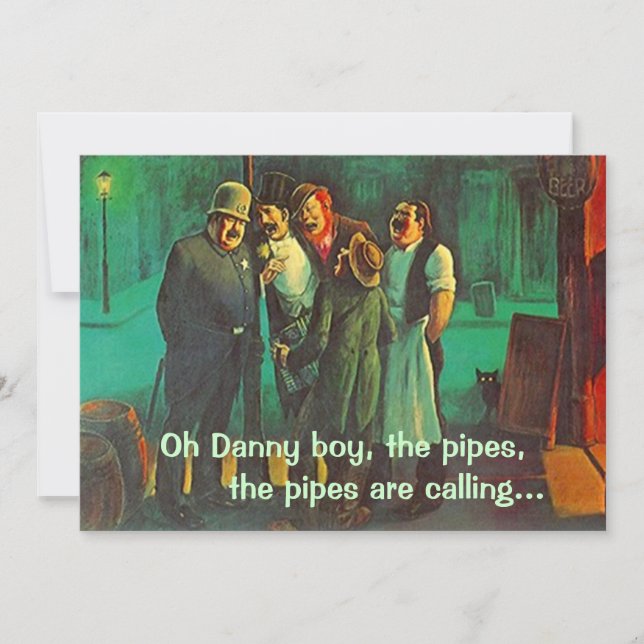 Neighbors Friends Singing St. Patrick's Day Invite (Front)