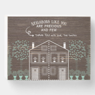 Neighbors Like You Quote Wood Box Sign