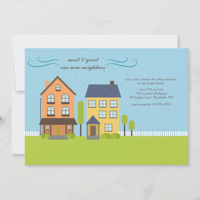 Neighbors Meet & Greet Invitation (Front)