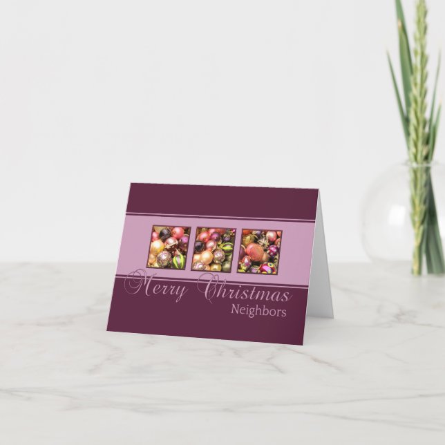 Neighbors Merry Christmas card (Front)