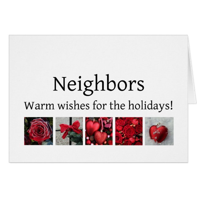 Neighbors Merry Christmas card (Front Horizontal)
