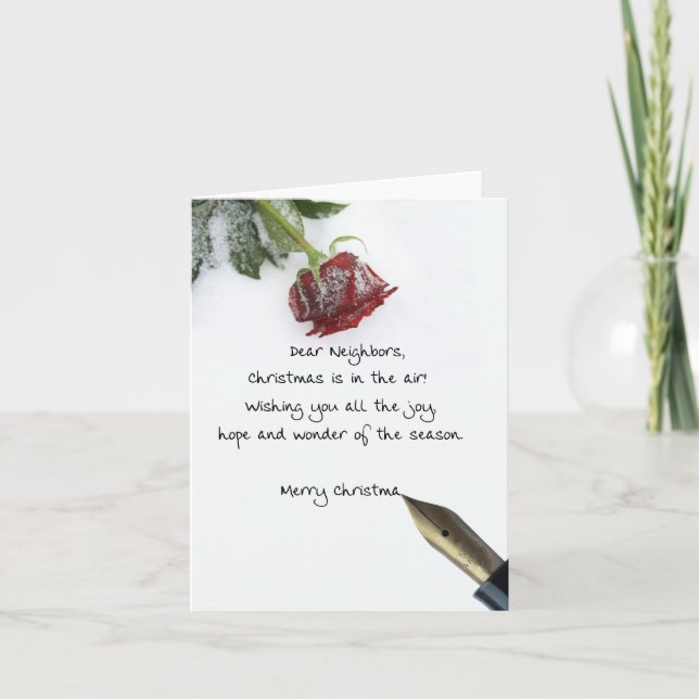 Neighbors Merry Christmas card (Front)