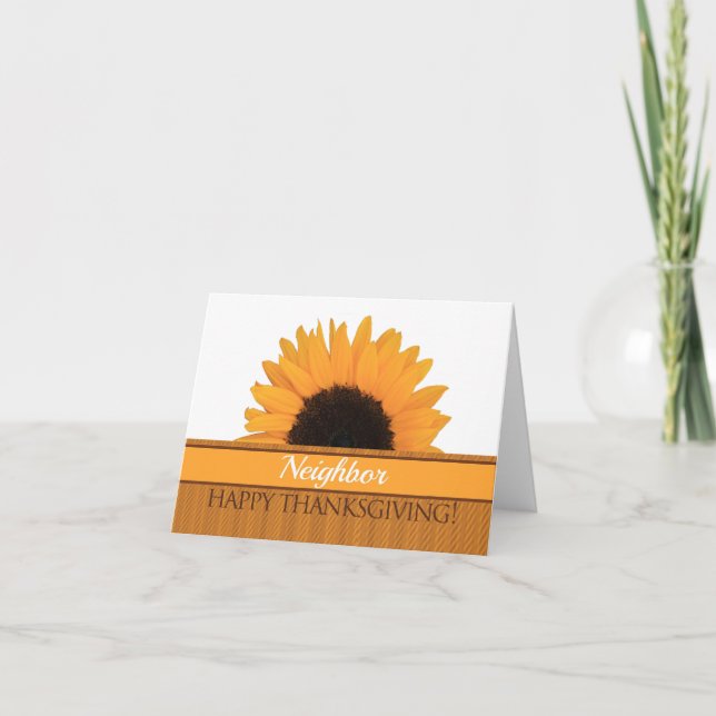 Neighbors  Thanksgiving Card (Front)