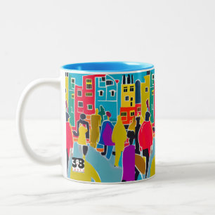 Neighbors Two-Tone Coffee Mug