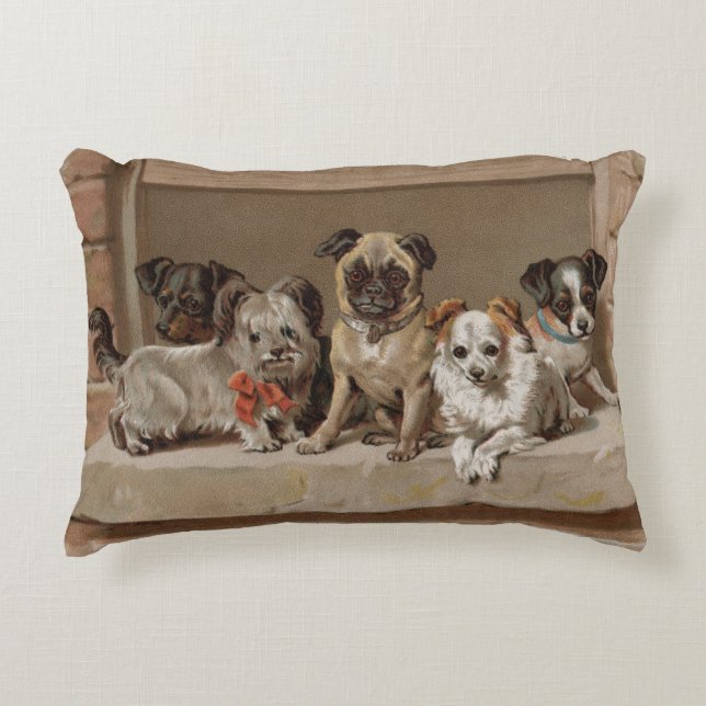 Neighorhood Watch Dogs Accent Pillow (Front)
