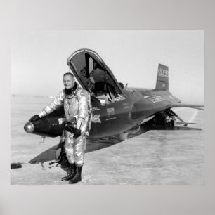 Neil Armstrong X-15 poster 16"x20"
