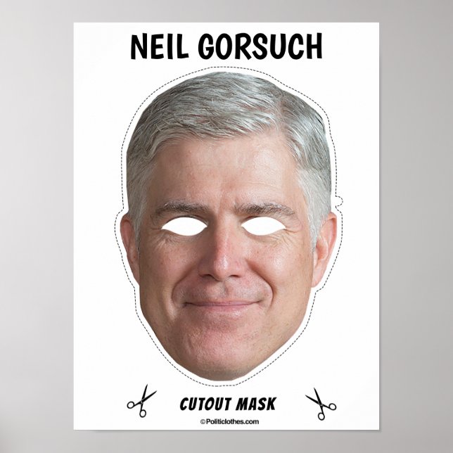 NEIL GORSUCH Halloween Mask Poster (Front)