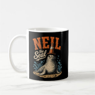 Neil The Seal Funny Traffic Cone Vintage Meme Coffee Mug