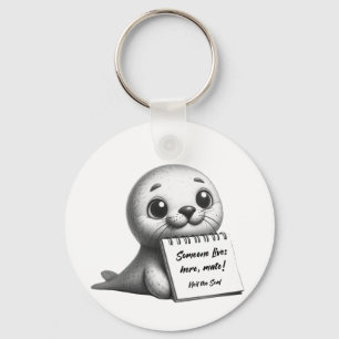 Neil the Seal viral Tasmanian sensation Keychain