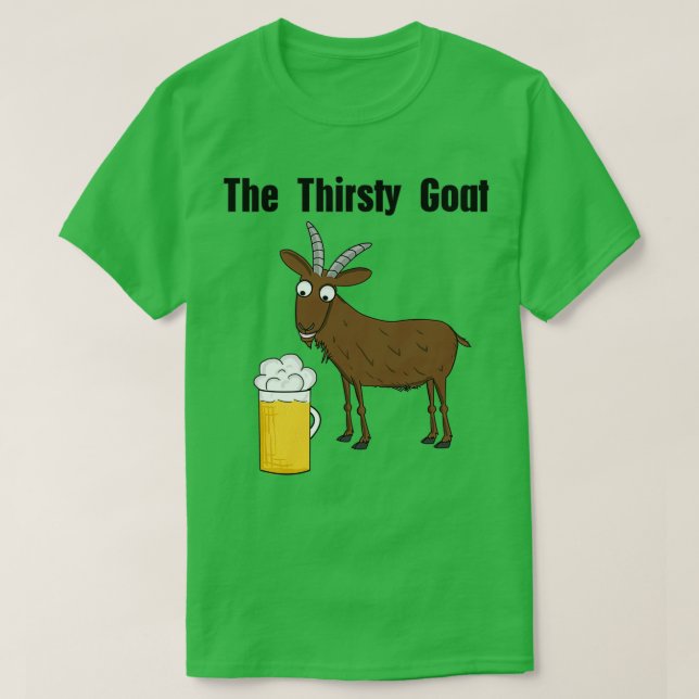 Neil, The Thirsty Goat  T-Shirt (Design Front)