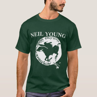 Neil Young Crazy Horse Unise Retro Rock Horse fami T-Shirt