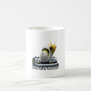 “Nein eat snails” funny text design for print Coffee Mug