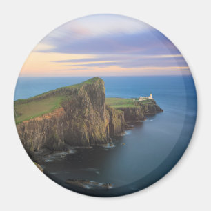 Neist point lighthouse on Skye at sunset Magnet