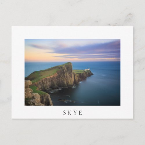 Neist point lighthouse on Skye at sunset Postcard
