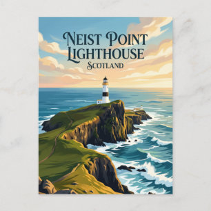 Neist Point Lighthouse Scotland Postcard