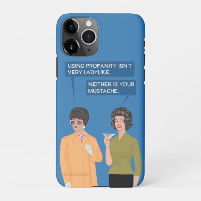 Neither is your mustache... iPhone case (Back)