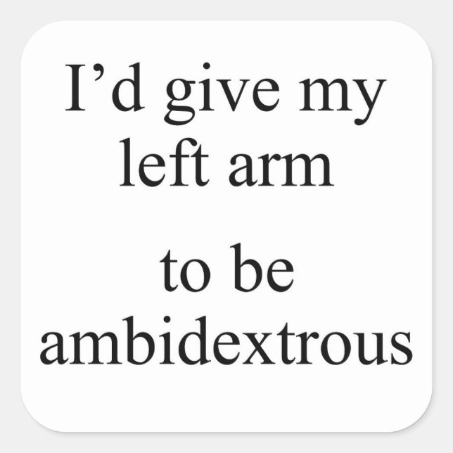 Neither left nor right square sticker (Front)