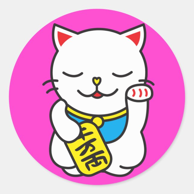 Neko Classic Round Sticker (Front)