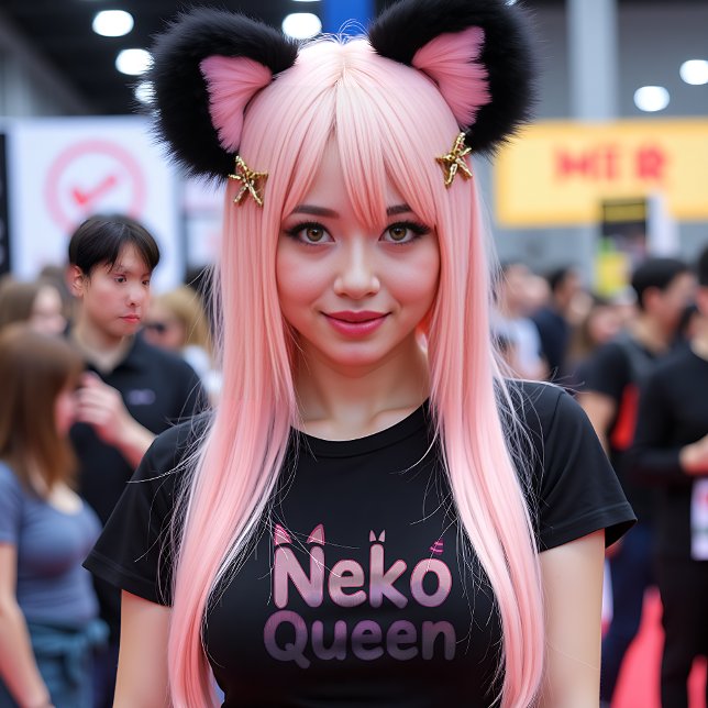 Neko Queen Anime Cat Lover Tri-Blend Shirt (Creator Uploaded)