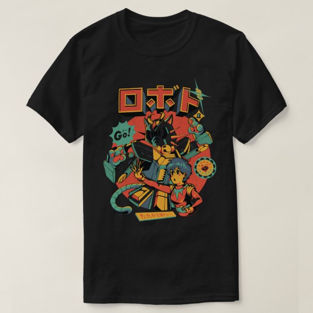 Neko Roboto  T-Shirt (Design Front)