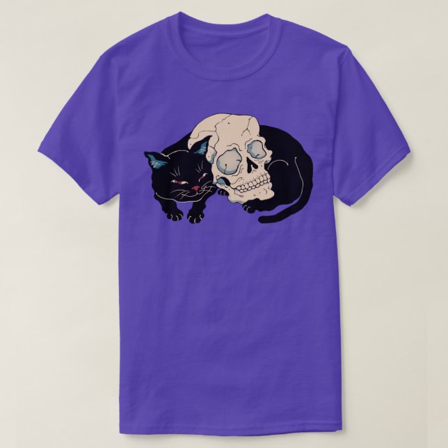 Neko Skull  T-Shirt (Design Front)