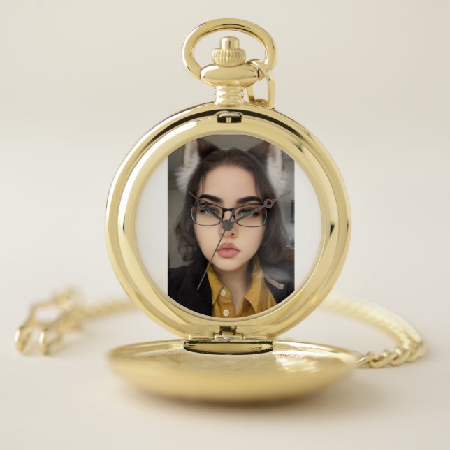Neko Wolf Pocket Watch (Inside)