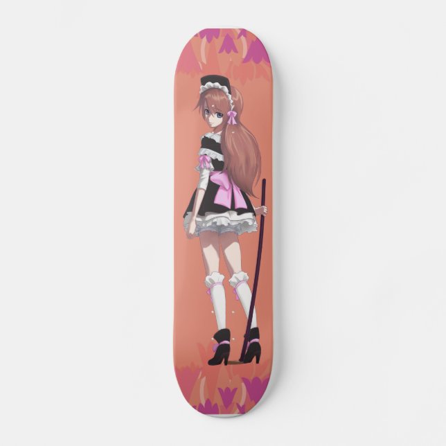 Nekoni's Sister Sythe - Original Manga character Skateboard Deck (Front)