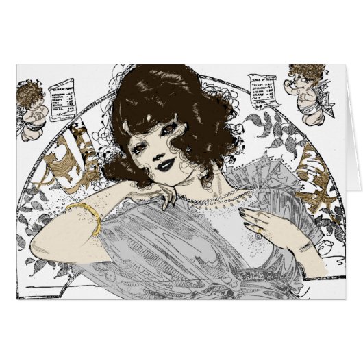 Nell Brinkley's Vivacious Young Flappers #11 Cards (Front Horizontal)