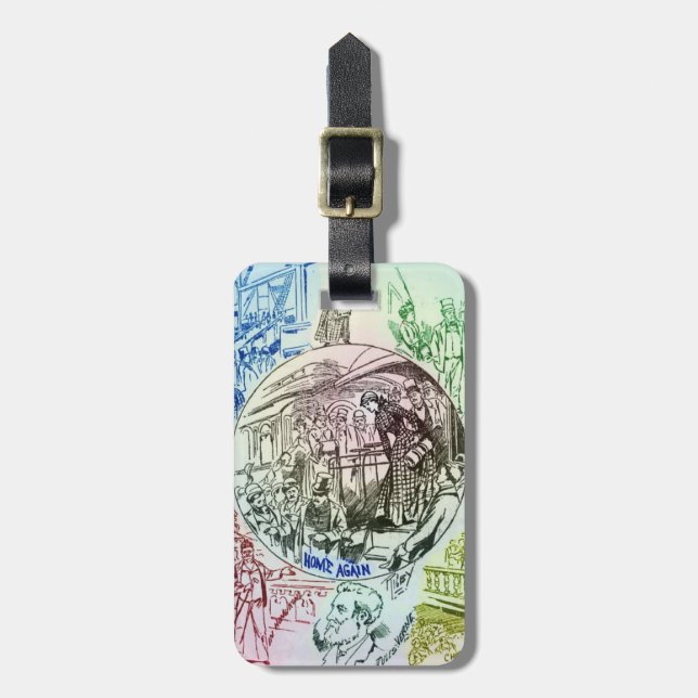 Nelly Bly Arrival Luggage Tag (Front Vertical)