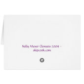 Nelly Moser Clematis 2009 Cards (Back Horizontal)