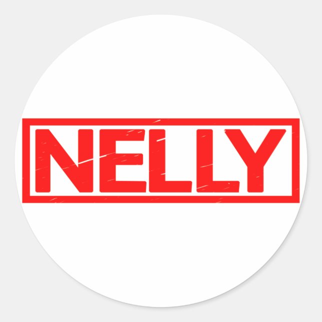 Nelly Stamp Classic Round Sticker (Front)