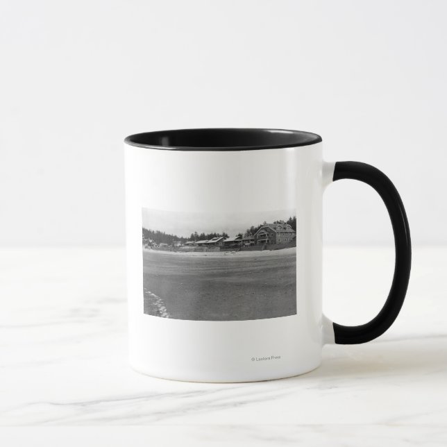 Nelscott, Oregon Beach View and Cottages Mug (Right)