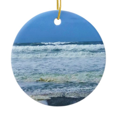 Nelscott Reef, Lincoln City, Oregon Ceramic Ornament