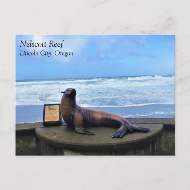 Nelscott Reef, Lincoln City, Oregon Postcard (Front)