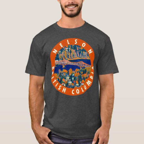 Nelson British Columbia Vintage Travel Decal T_Shirt