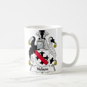Nelson Family Crest Coffee Mug