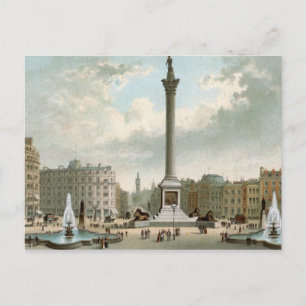 Nelson's Column, Trafalgar Square, London Postcard